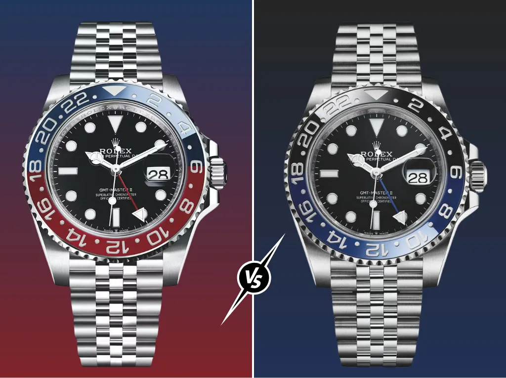 Comparativa Rolex GMT Master II Pepsi vs Batman mejores replicas de relojes 2026