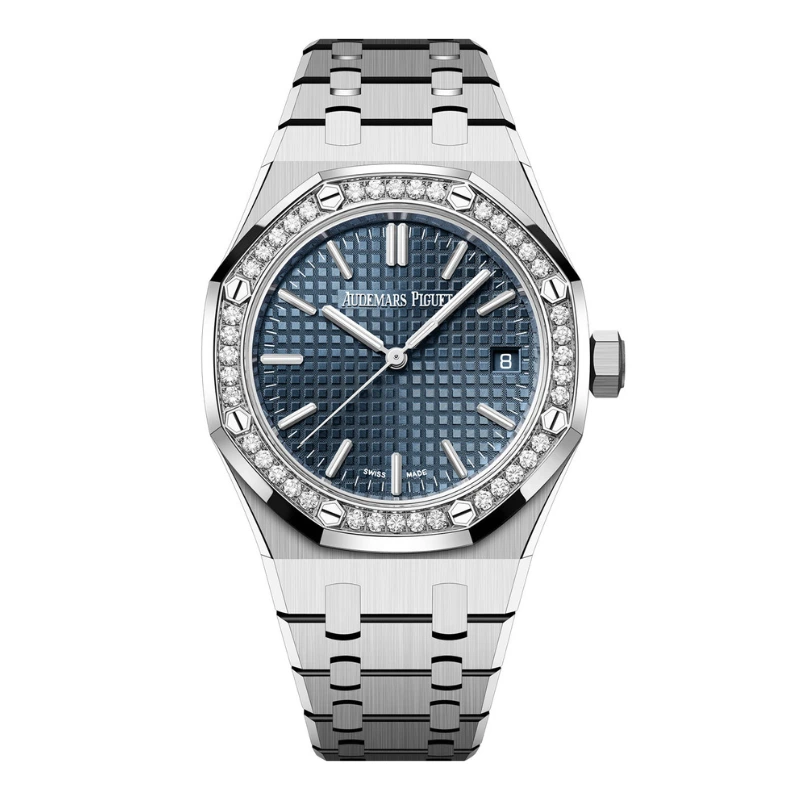 Reloj réplica Audemars Piguet Royal Oak 15450 caja con pedrería – 37 mm · Ref. RSC-12305