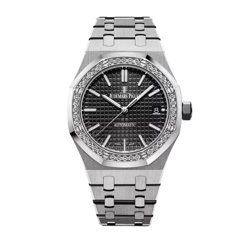 Reloj réplica Audemars Piguet Royal Oak 15451 caja con pedrería – 37 mm · Ref. RSC-3549