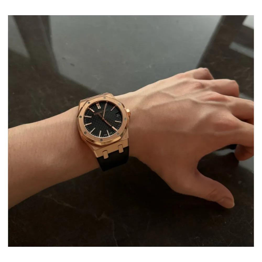 Reloj réplica Audemars Piguet Royal Oak 15510 correa de piel – 41 mm