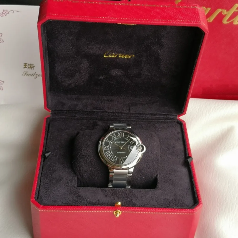 Reloj réplica Cartier Ballon Bleu esfera gris acero – 42 mm