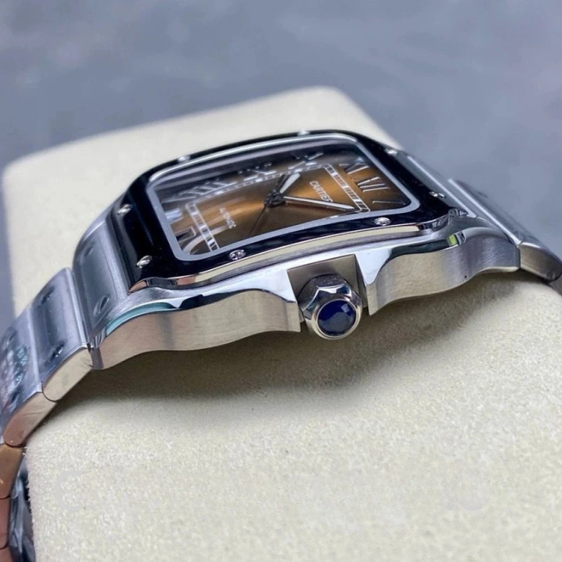 Reloj réplica Cartier Santos de Cartier brazalete de acero – 39,8 mm · Ref. RSC-12215