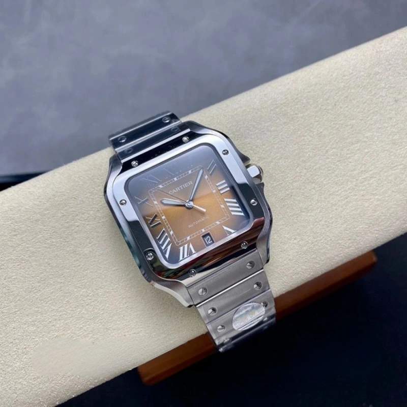 Reloj réplica Cartier Santos de Cartier brazalete de acero – 39,8 mm · Ref. RSC-12215