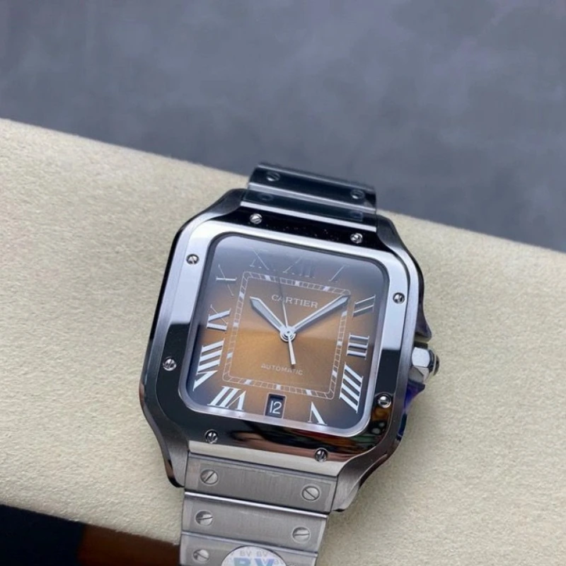 Reloj réplica Cartier Santos de Cartier brazalete de acero – 39,8 mm · Ref. RSC-12215