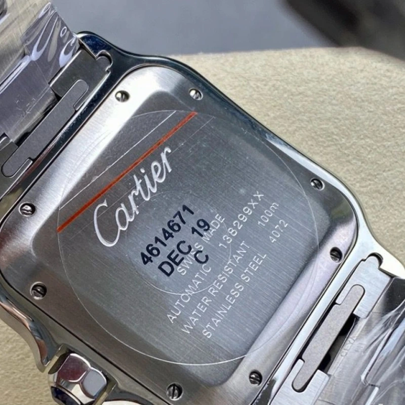 Reloj réplica Cartier Santos de Cartier brazalete de acero – 39,8 mm · Ref. RSC-12215