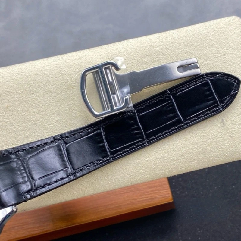 Reloj réplica Cartier Santos de Cartier correa de piel – 39,8 mm · Ref. RSC-12197