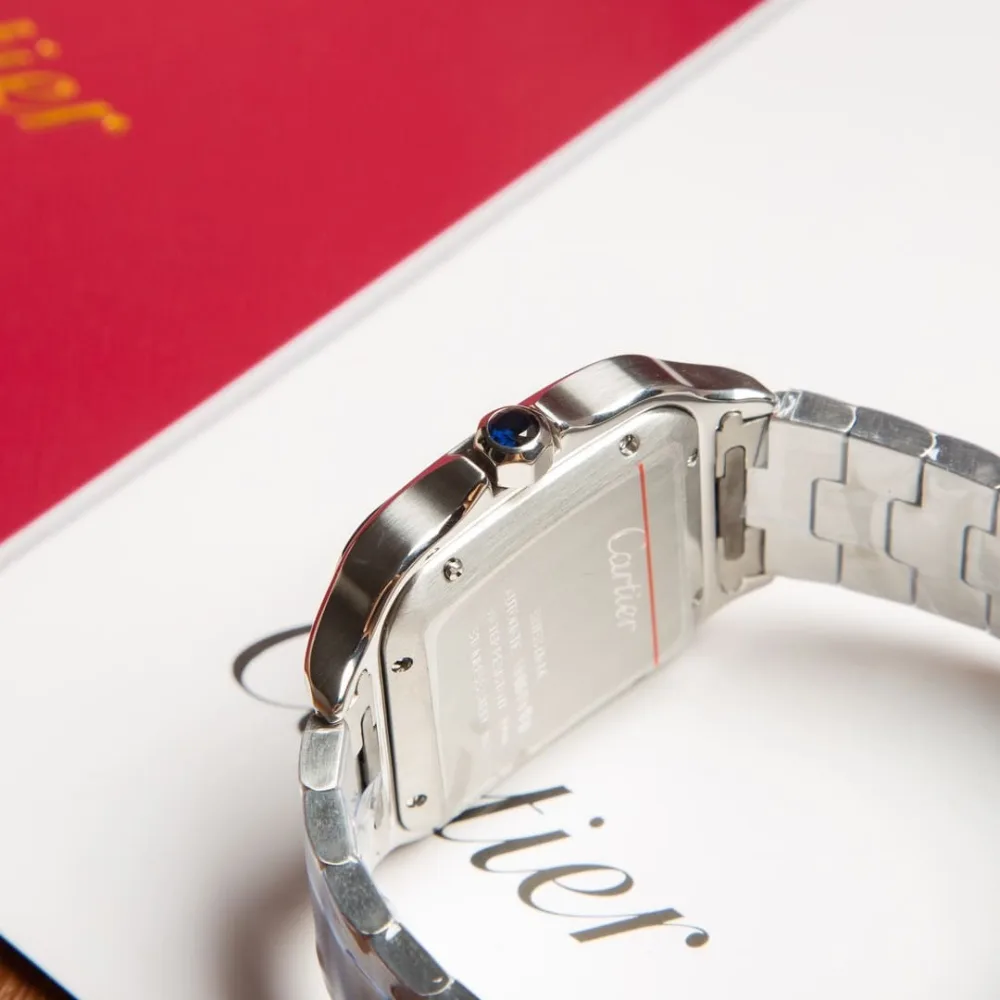 Reloj réplica Cartier Santos de Cartier esfera azul – 39,8 mm