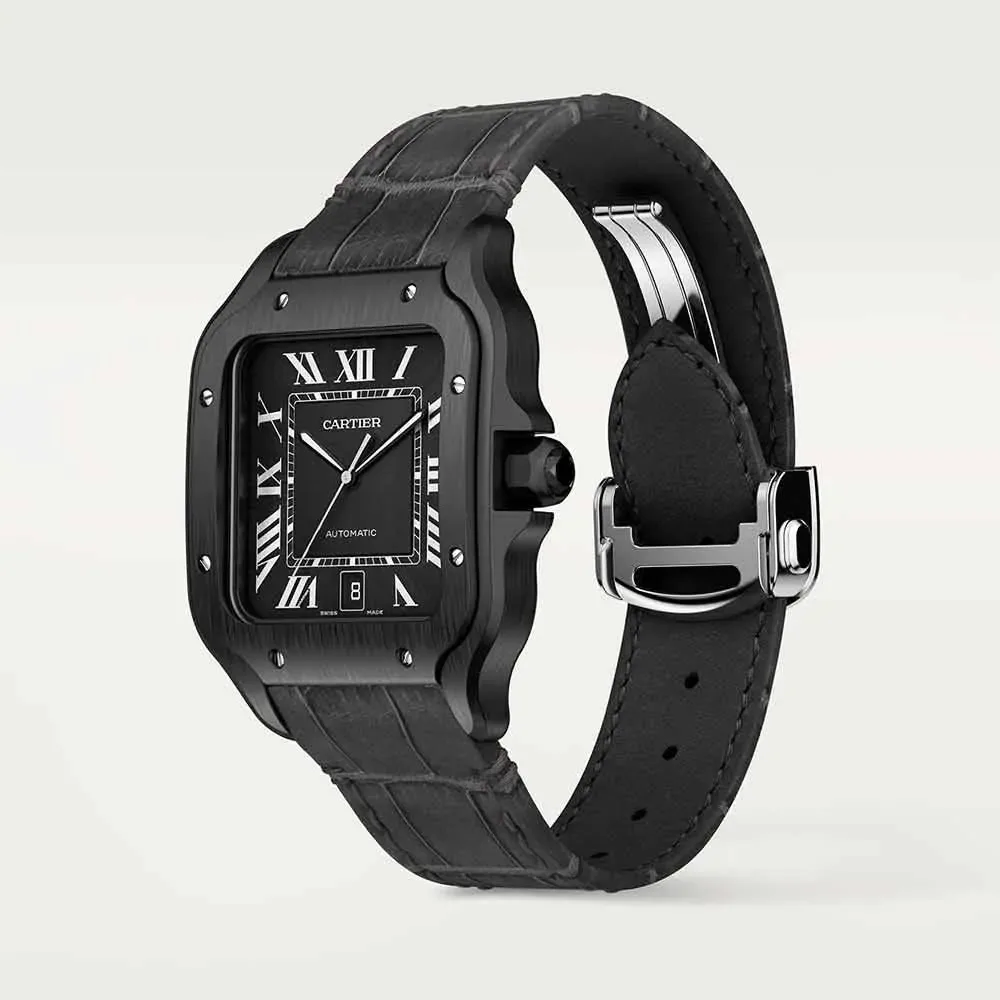 Reloj réplica Cartier Santos de Cartier esfera azul – 39,8 mm