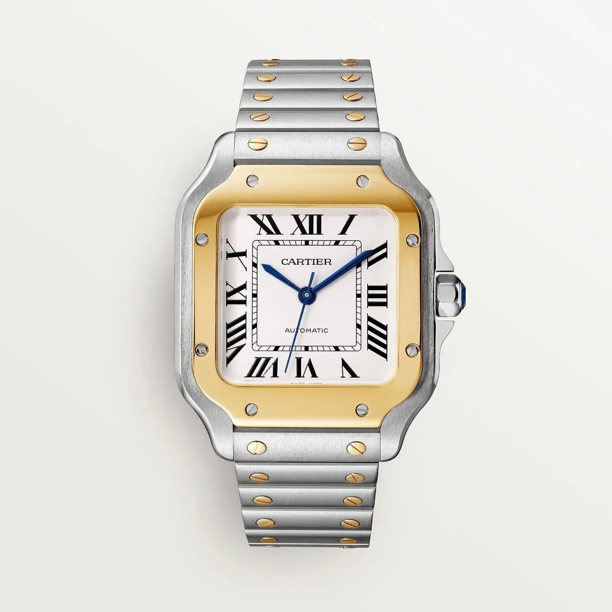 Reloj réplica Cartier Santos de Cartier esfera azul – 39,8 mm
