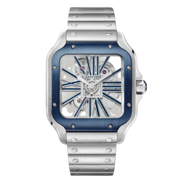 Reloj réplica Cartier Santos de Cartier esqueleto – 39,8 mm