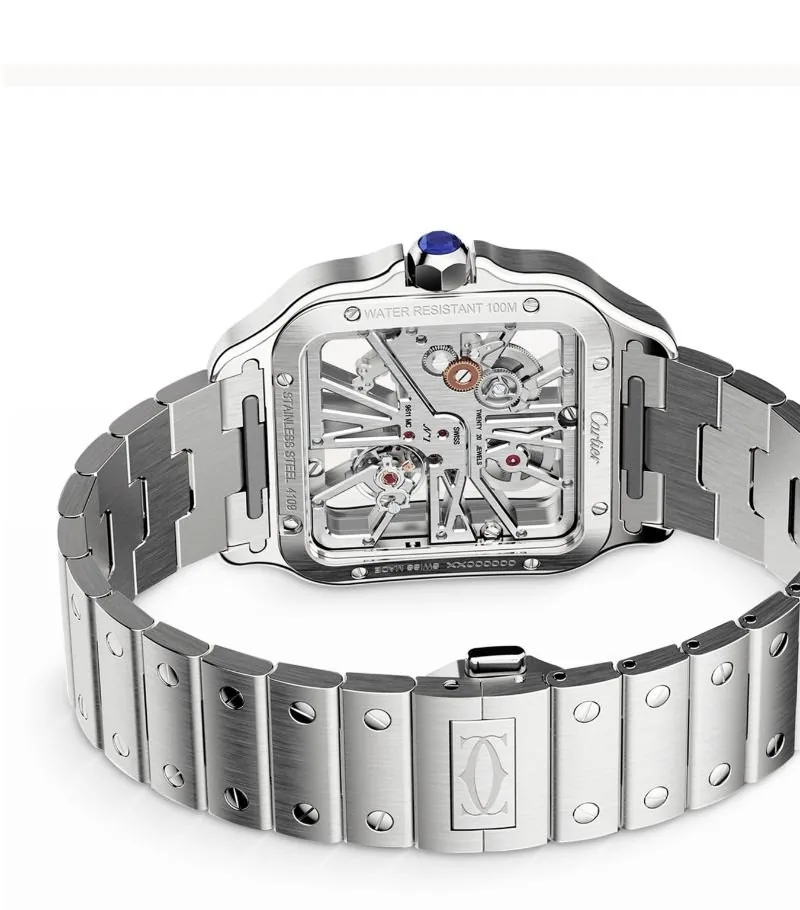 Reloj réplica Cartier Santos de Cartier esqueleto – 39,8 mm · Ref. RSC-10942