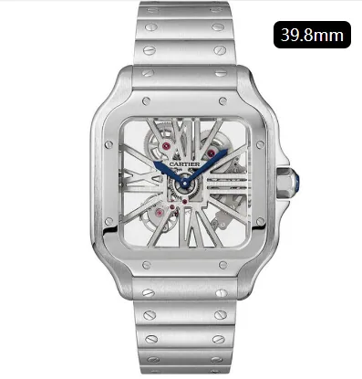 Reloj réplica Cartier Santos de Cartier esqueleto – 39,8 mm · Ref. RSC-10942