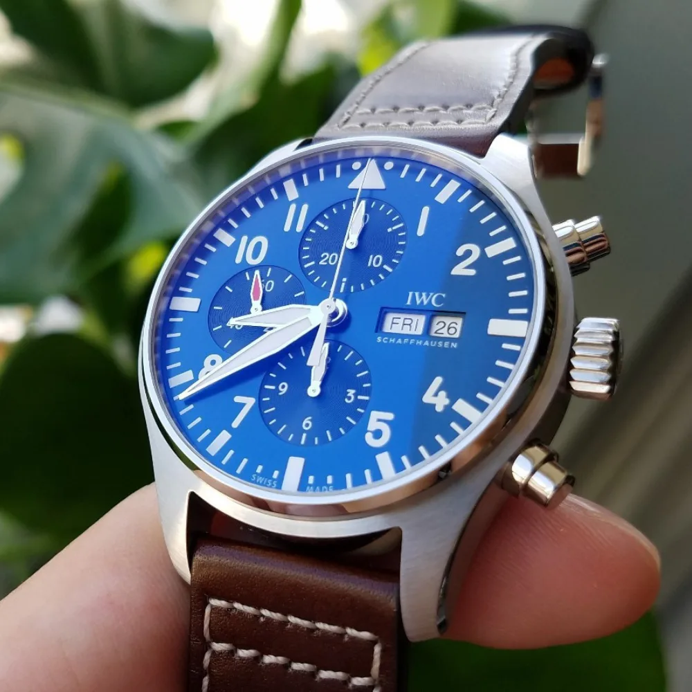 Reloj réplica IWC Pilot esfera azul – 43 mm