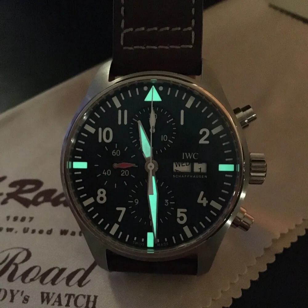 Reloj réplica IWC Pilot esfera azul – 43 mm
