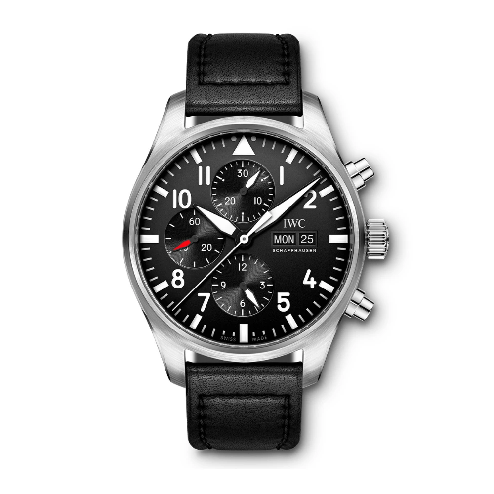Reloj réplica IWC Pilot esfera azul esfera negra – 43 mm · Ref. RSC-9610