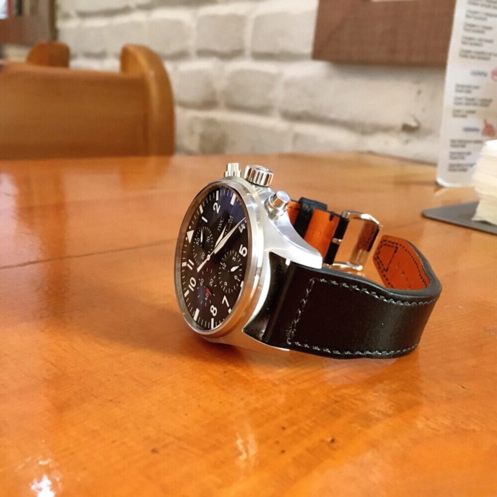 Reloj réplica IWC Pilot esfera azul esfera negra – 43 mm · Ref. RSC-9610