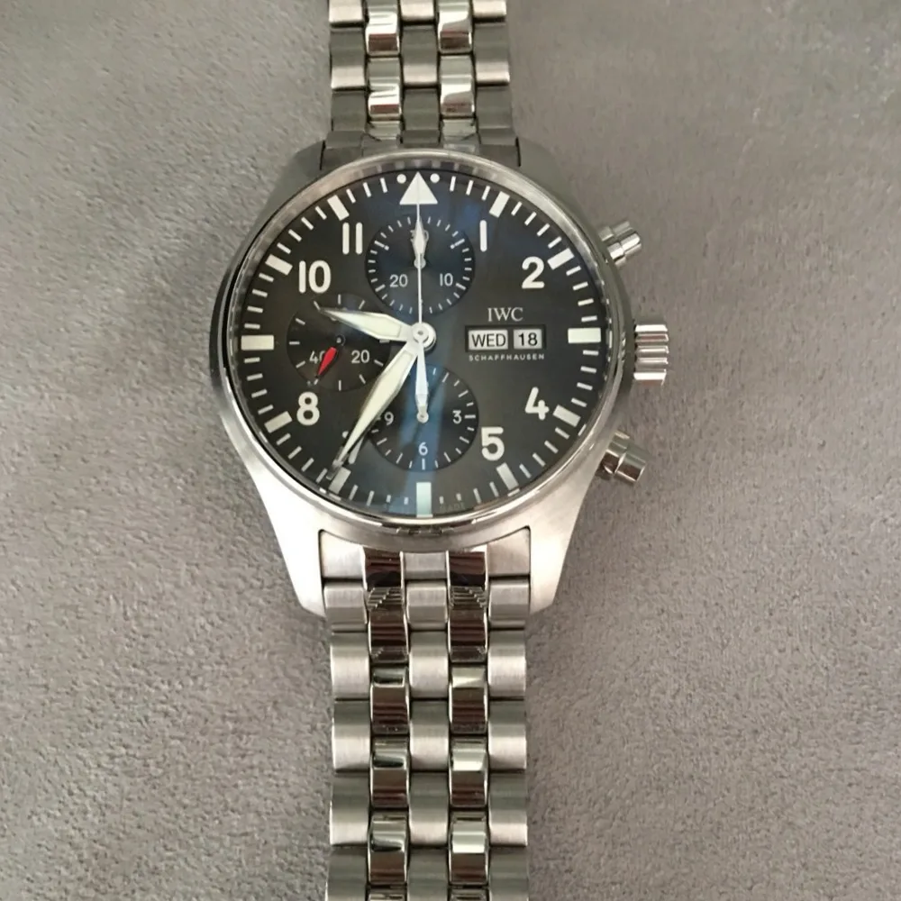 Reloj réplica IWC Pilot esfera gris – 43 mm