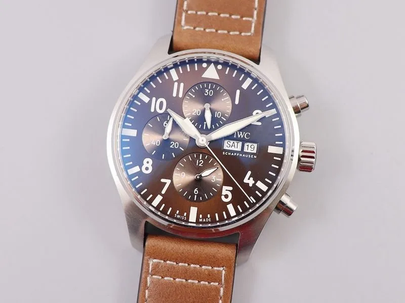 Reloj réplica IWC Pilot esfera marrón – 43 mm