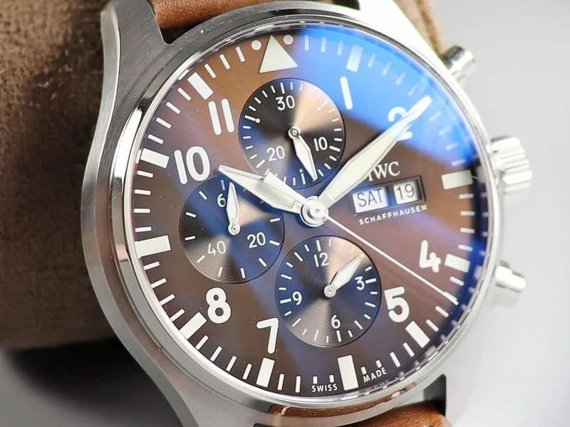 Reloj réplica IWC Pilot esfera marrón – 43 mm