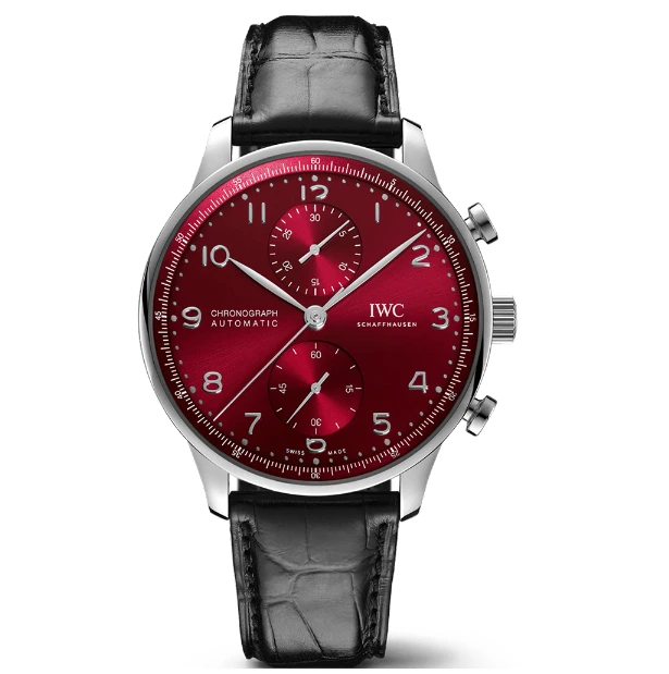 Reloj réplica IWC Portugieser esfera roja – 41 mm