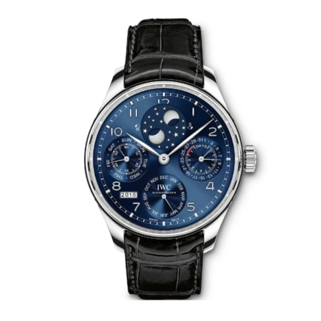 Reloj réplica IWC Portugieser Moon esfera azul – 42 mm