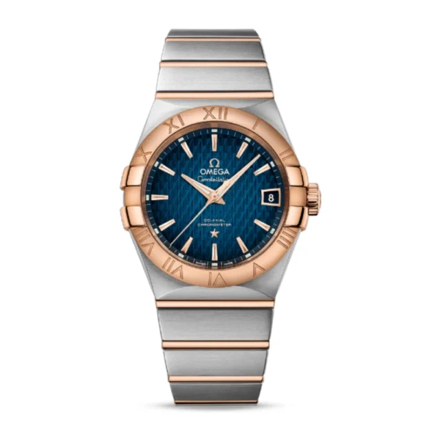 Reloj réplica Omega Constellation esfera azul – 38 mm