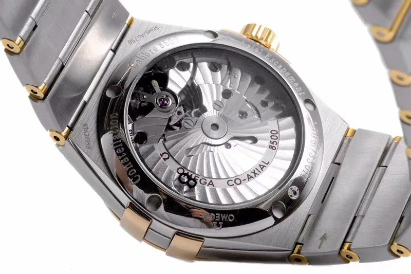 Reloj réplica Omega Constellation esfera dorada – 38 mm