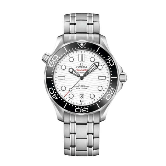 Reloj réplica Omega Seamaster 300m blanco y negro – 42 mm · Ref. RSC-8543