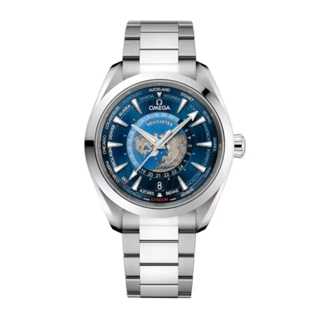 Reloj réplica Omega Seamaster Aqua Terra Worldtimer Acero – 43 mm