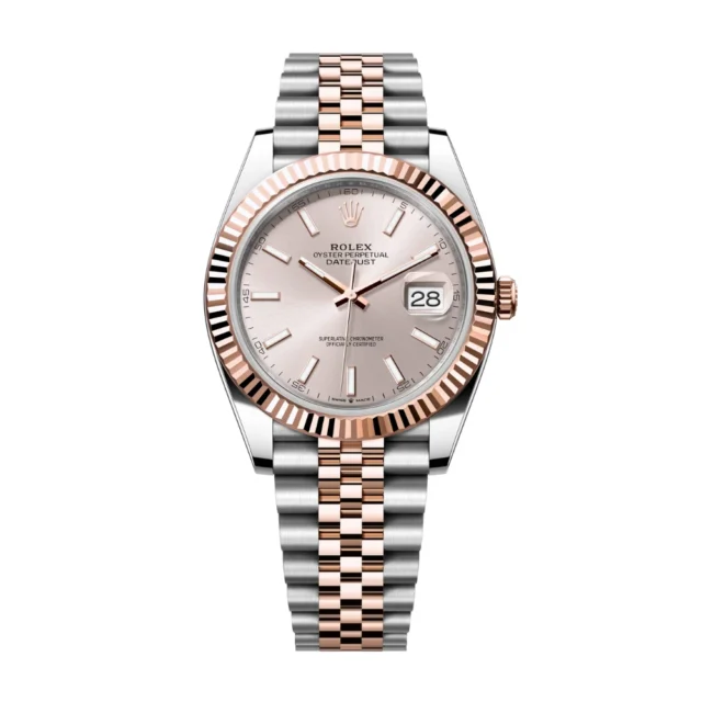Reloj réplica Rolex Datejust Jubilee bicolor acabado oro rosa – 36 mm