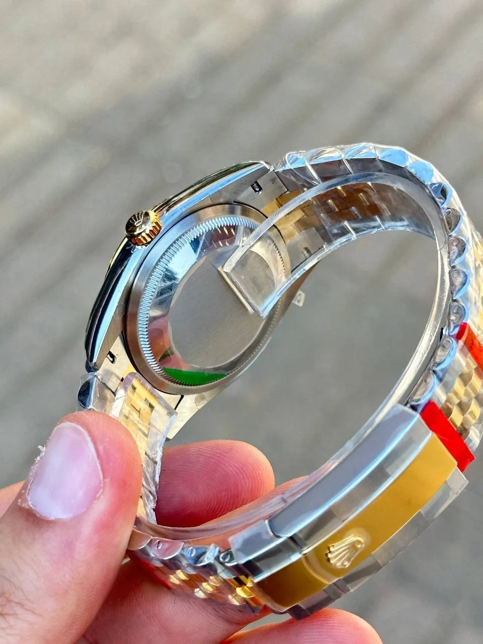Reloj réplica Rolex Datejust Jubilee bicolor dorado – 36 mm