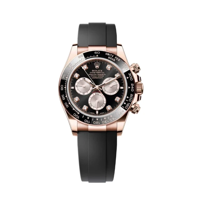 Reloj réplica Rolex Daytona Cosmograph Oysterflex acabado oro rosa – 40 mm · Ref. RSC-12732