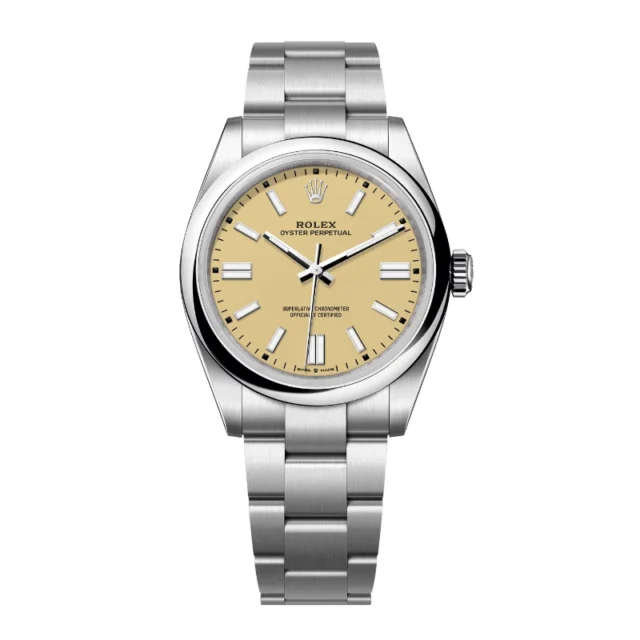 Reloj réplica Rolex Oyster Perpetual Beige dial – 36 mm