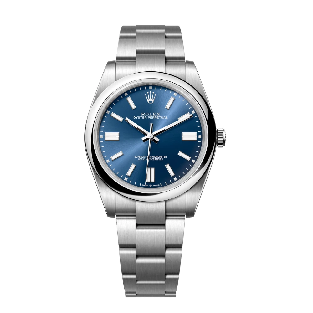 Reloj réplica Rolex Oyster Perpetual esfera azul – 41 mm