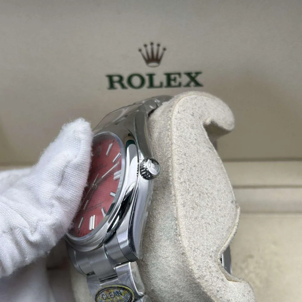 Reloj réplica Rolex Oyster Perpetual esfera roja – 41 mm