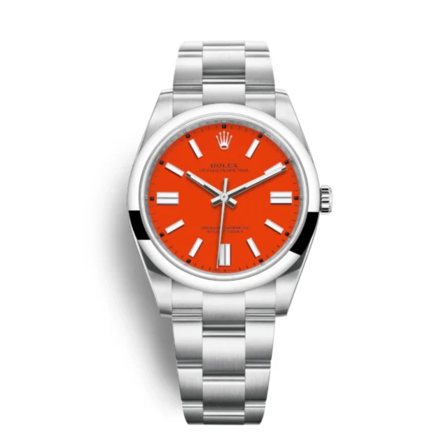 Reloj réplica Rolex Oyster Perpetual esfera roja – 41 mm
