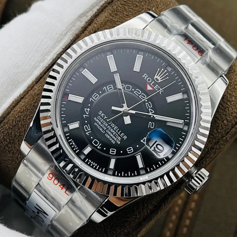 Reloj réplica Rolex Oyster Sky-Dweller negro – 42 mm