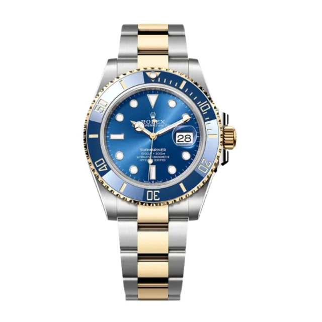 Reloj réplica Rolex Oyster Submariner bicolor esfera azul – 40 mm