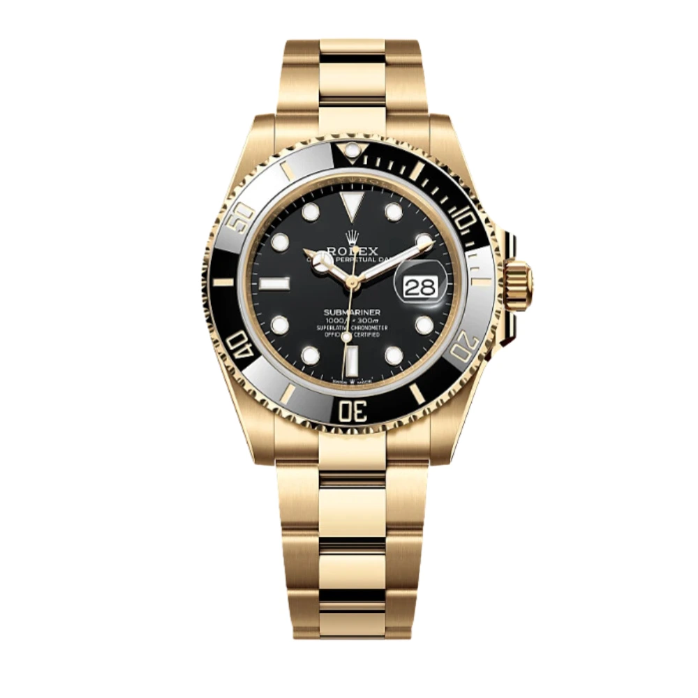 Reloj réplica Rolex Oyster Submariner dorado y negro – 40 mm