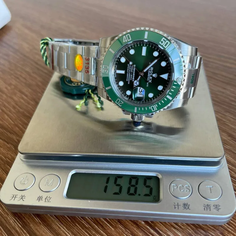 Reloj réplica Rolex Oyster Submariner verde Hulk – 40 mm · Ref. RSC-3483